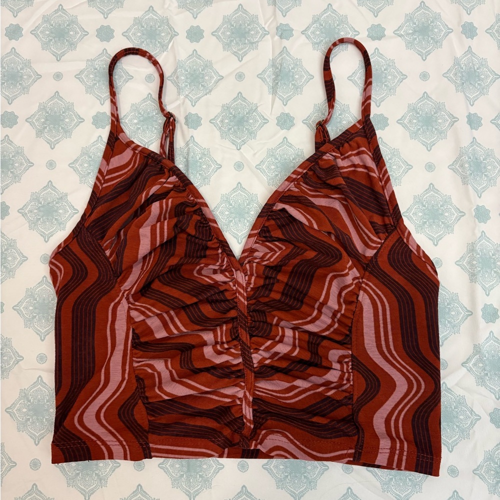 Urban Outfitters Striped Red/Brown Tank